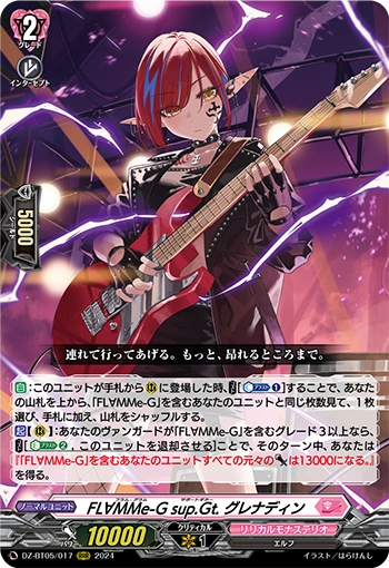 DZ-BT05/017 FL∀MMe-Glam Support Guitar, Grenadine RRR