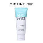 Mistine ANTI-BACTERIAL FACIAL FOAM โฟมล้างหน้า สูตรแอนตี้แบคทีเรีย สะอาดสดชื่นอย่างหมดจด