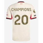 เสื้อลิเวอร์พูล 2025 2026 ทีมเยือน CHAMPIONS 20+อาร์มทอง+No Room For Racism ของแท้