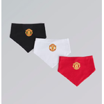 ผ้ากันเปื้อนเด็กแมนเชสเตอร์ ยูไนเต็ด 2025/26 Baby Crest Bibs 3 ชุด 3 ชิ้นของแท้