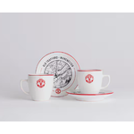 ชุดของขวัญแก้วกาแฟเอสเพรสโซ่ แมนเชสเตอร์ ยูไนเต็ด สีขาวของแท้