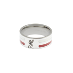 แหวนที่ระลึกลิเวอร์พูล ของแท้ 100% Liverpool FC Mens Colour Stripe Band Ring
