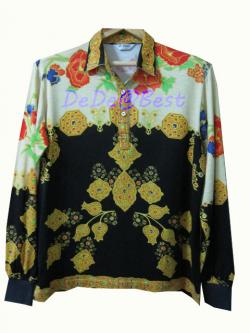 ขายแล้วค่ะ T38:Vintage top เสื้อวินเทจลายอัญมณีสวย❤