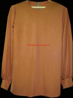 ขายแล้วค่ะ T5:Vintage top เสื้อวินเทจแขนยาวสีส้ม❤