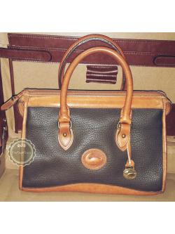 ขายแล้วค่ะ B53 :Vintage leather bag กระเป๋าถือใบสวย กระเป๋าหนังแท้ made in USA❤