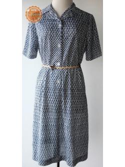 ขายแล้วค่ะ D57:Vintage dress เดรสวินเทจลายกราฟฟิค❤