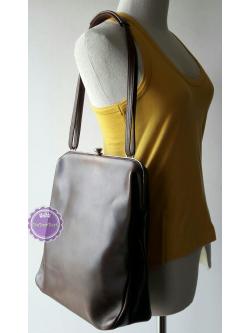 ขายแล้วค่ะ B57:Vintage leather bag กระเป๋าหนังแท้สีน้ำตาล กระเป๋าสะพาย❤