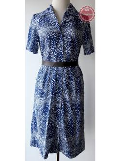 D6:Vintage dress เดรสวินเทจ ลายกราฟฟิคแบบย้อนยุค