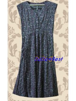 ขายแล้วค่ะ D12:Vintage dress เดรสวินเทจ ผ้าเบานิ่มใส่สบาย ลายดอกไม้เล็กๆ❤