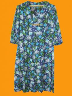 ขายแล้วค่ะ D33:Vintage dress เดรสวินเทจลายดอกไม้พร้อมเข็มขัด❤