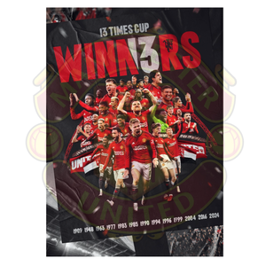 Manchester United 13 Times Cup Winners