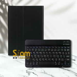 [แป้นไทย 🇹🇭 ] เคสคีย์บอร์ด บลูทูธ ไร้สาย มีรางปากกา เคส Samsung Galaxy Tab S7 Plus / S7 FE