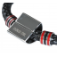 สร้อยข้อมือที่ระลึกแมนเชสเตอร์ ยูไนเต็ดของแท้ Manchester United Black Leather Crest Bracelet - Stainless Steel