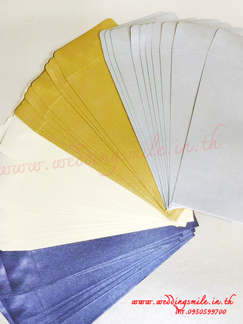 ซองใส่เงิน กั้นประตูเงินประตูทอง (1แพ็ค /1สี /10 ใบ) มี 5 สีให้เลือก แพ็คละ 45.-