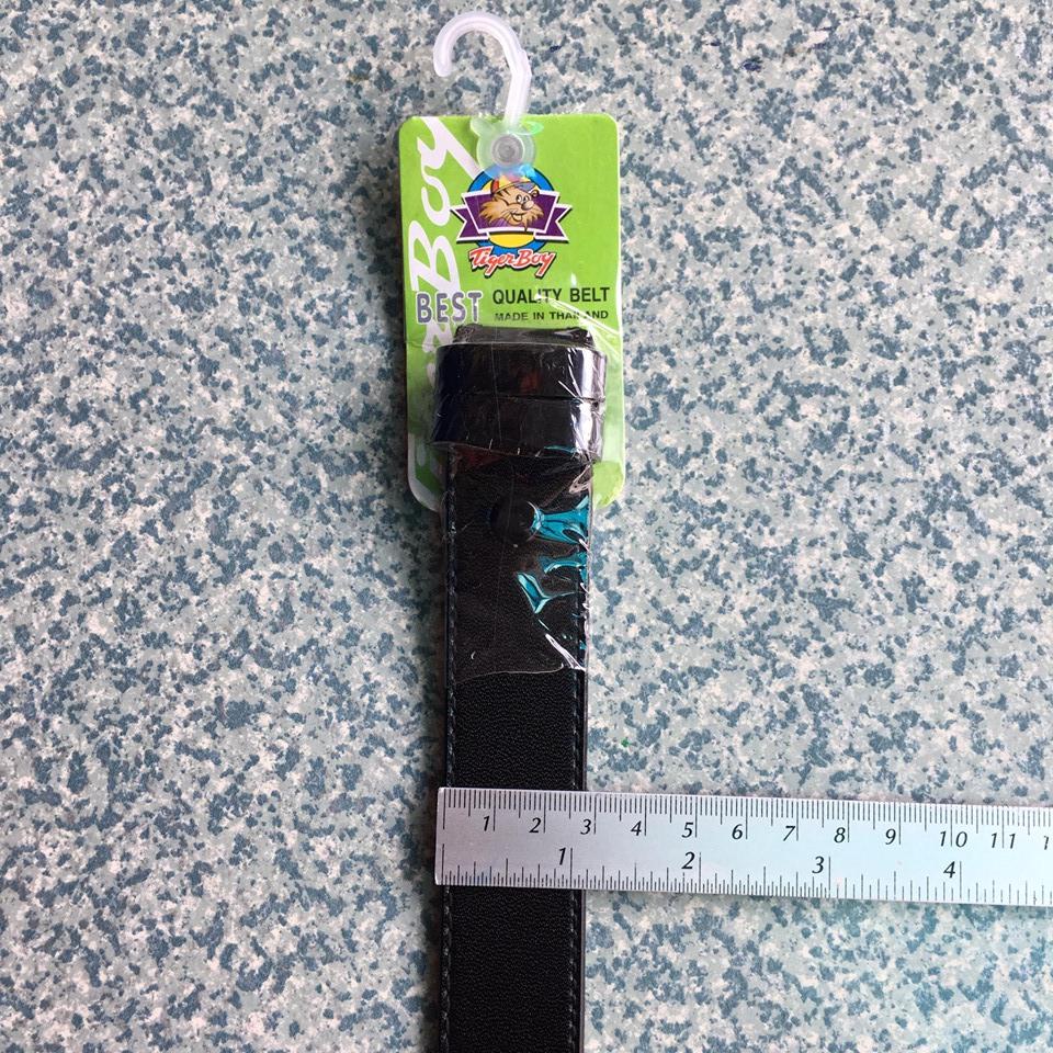 สายเข็มขัดนักเรียน สีดำ หนังPVC พรีเมี่ยม ขนาดใหญ่