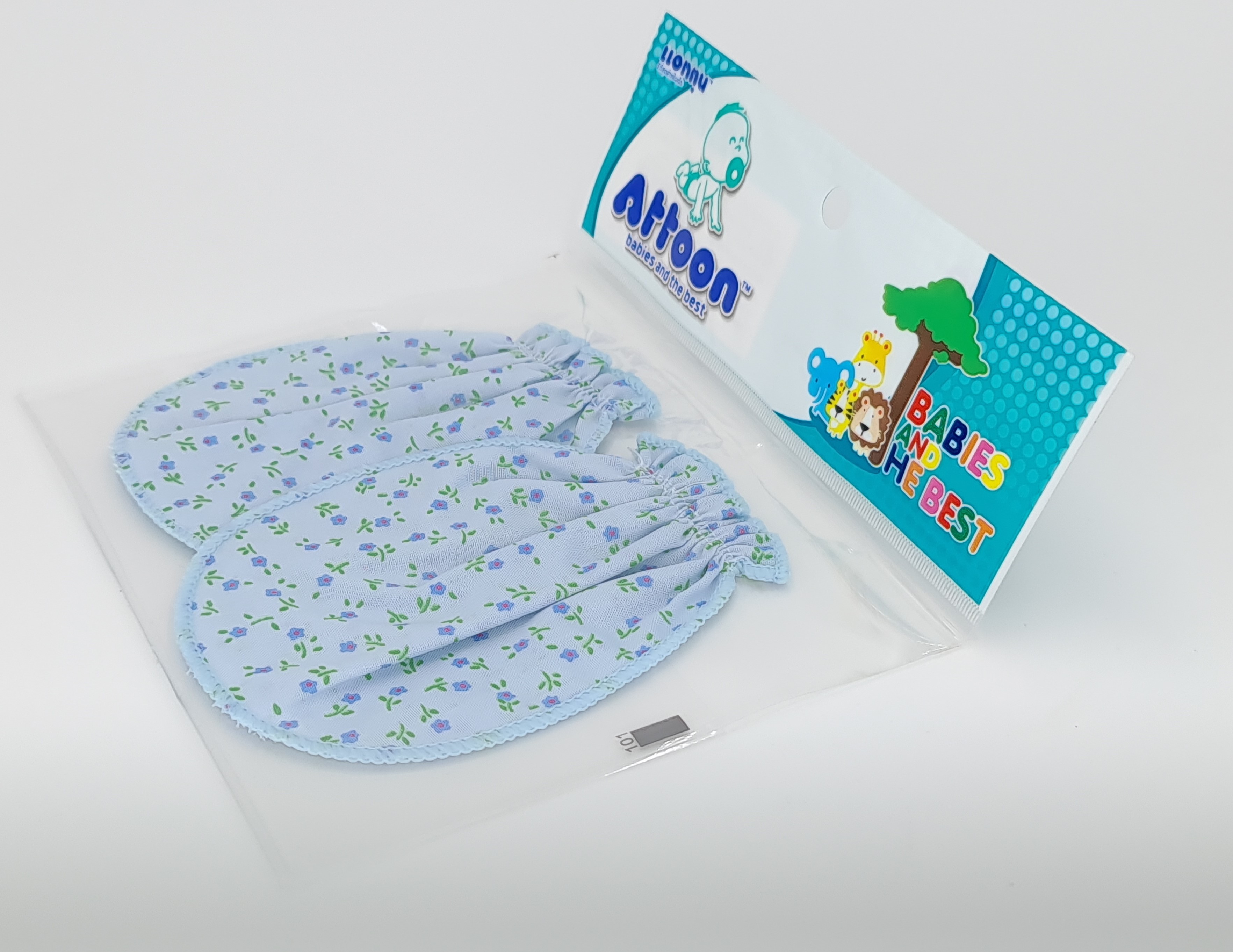 ถุงมือเด็กพิมพ์ลายผ้าโทเร