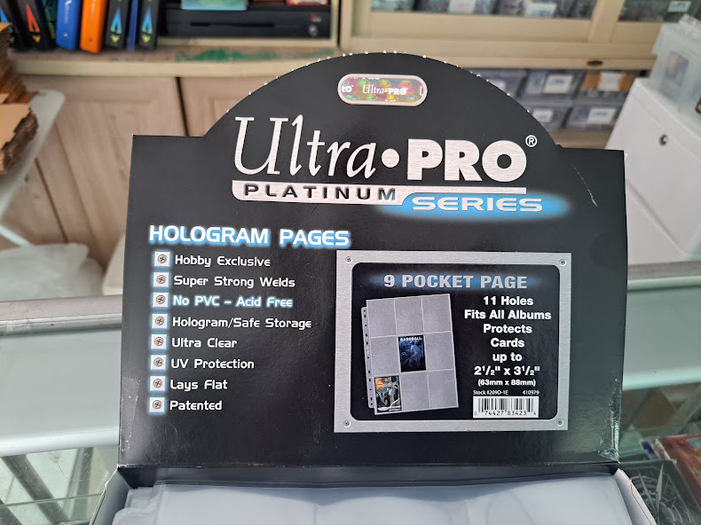 ไส้แฟ้ม ใส่การ์ด ยีห้อ Ultra Pro Platinum Series 9 ช่อง 1 แผ่น