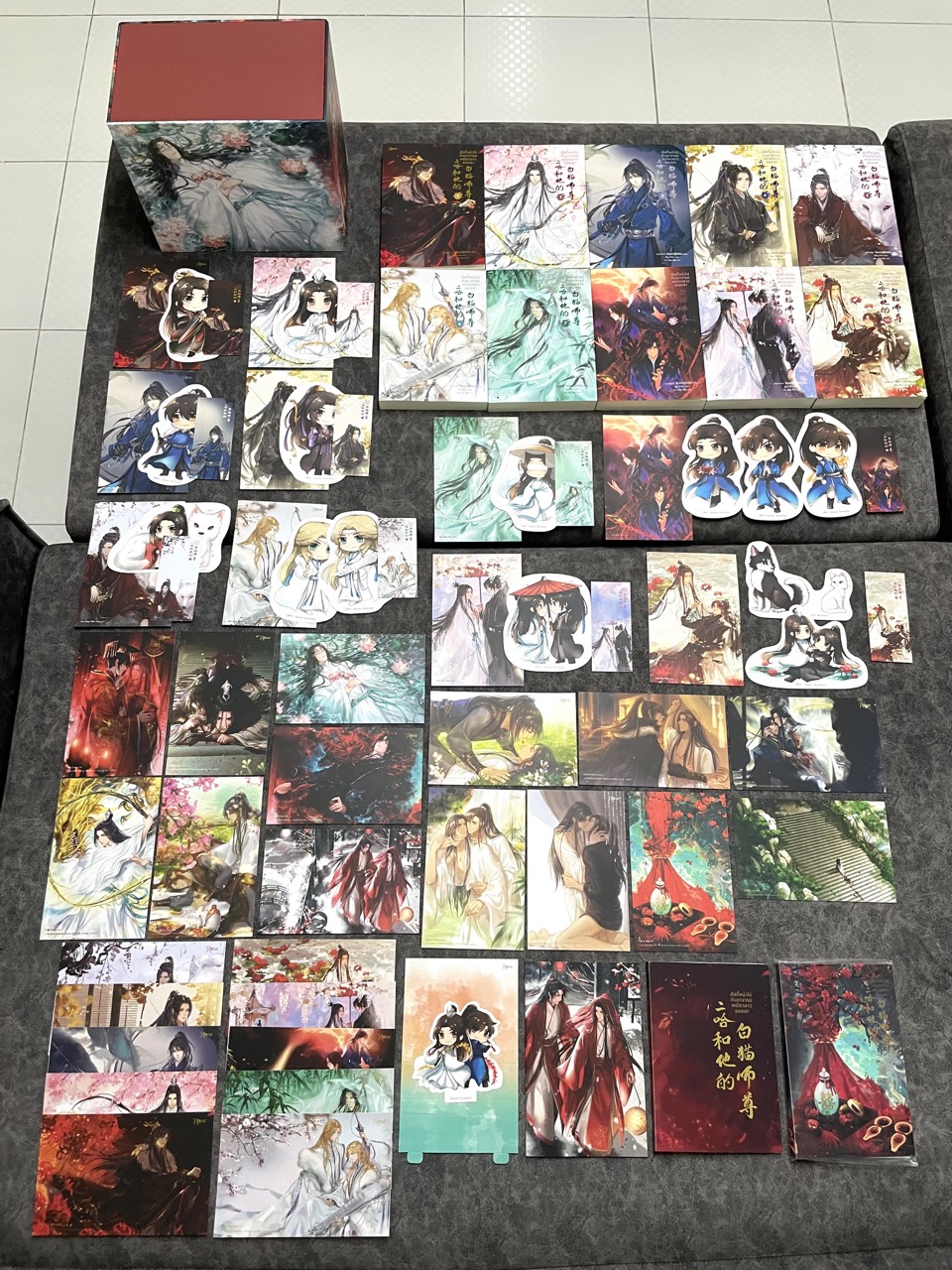 *มือสองมีตำหนิ* Boxset ฮัสกี้หน้าโง่กับอาจารย์เหมียวขาวของเขา เล่ม 1-10 (จบ) + รอบจองของครบ ของพรีเมียมเฉพาะพิมพ์ 1