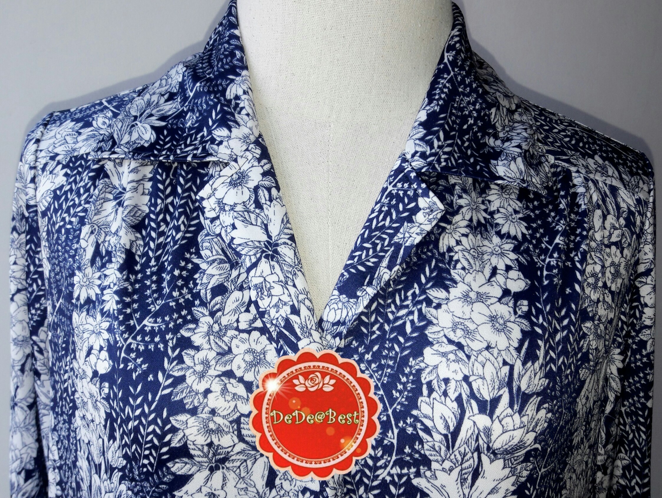 ขายแล้วค่ะ D7:Vintage dress เดรสวินเทจ ลายดอกไม้สวยมากค่ะ❤