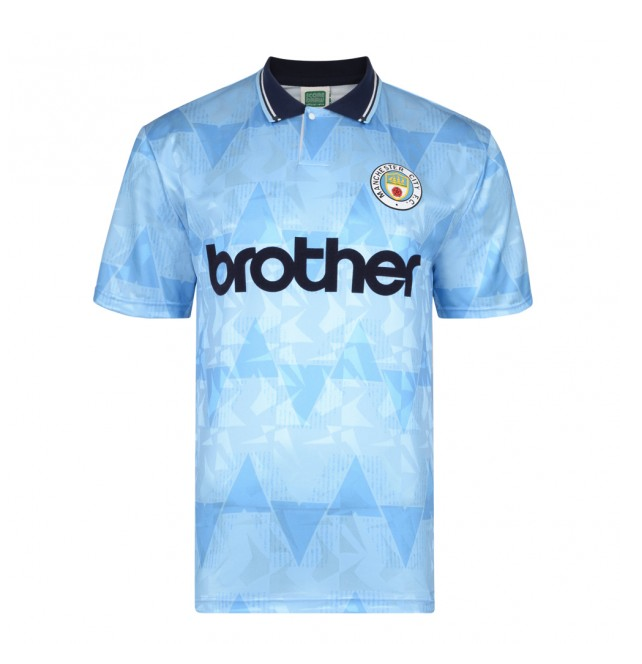 เสื้อเรทโรย้อนยุคแมนเชสเตอร์ ซิตี้ 1989 BROTHER ของแท้