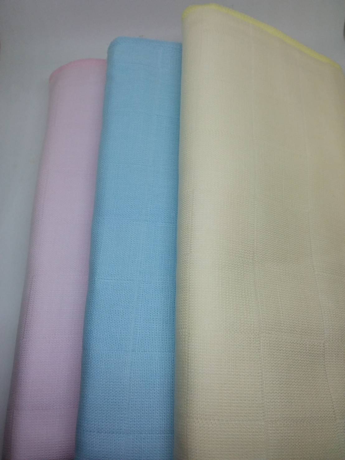 ผ้าอ้อม cotton100% ทอลายตาราง แพ๊ค6ผืน