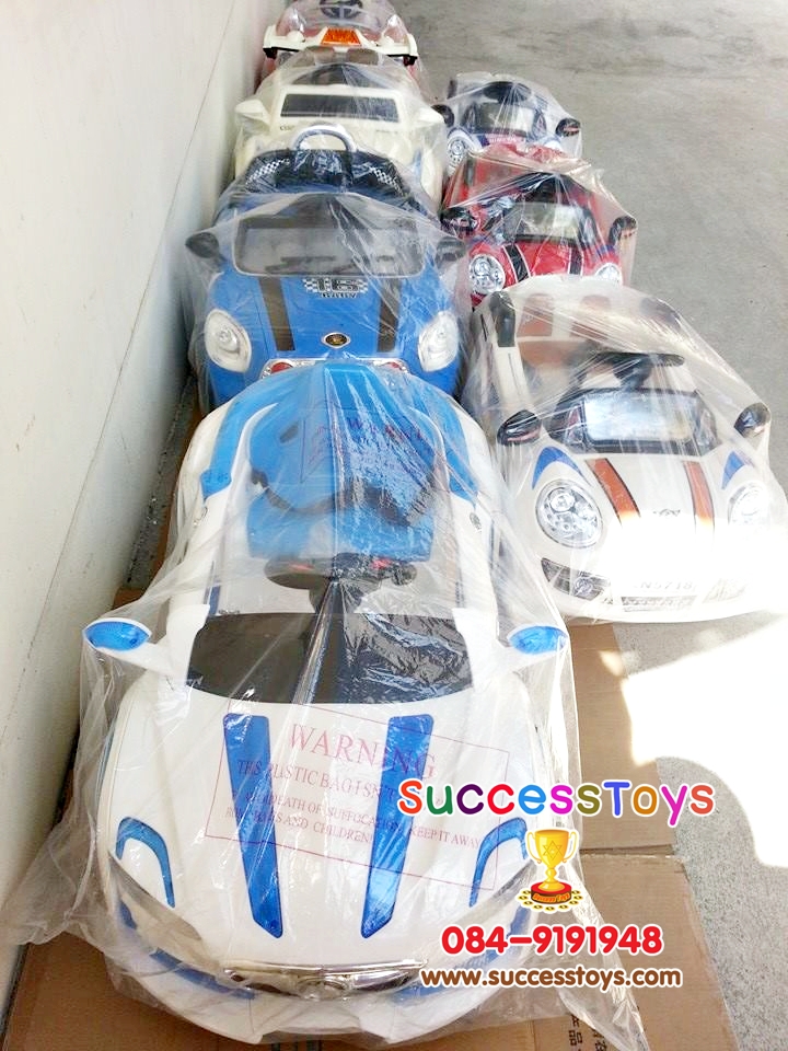 รถแบตเตอรี่เด็กนั่ง รุ่น LN012 เบนซ์ปีกนก 2 มอเตอร์ มี 4 สี แดง ขาว เขียว ม่วง