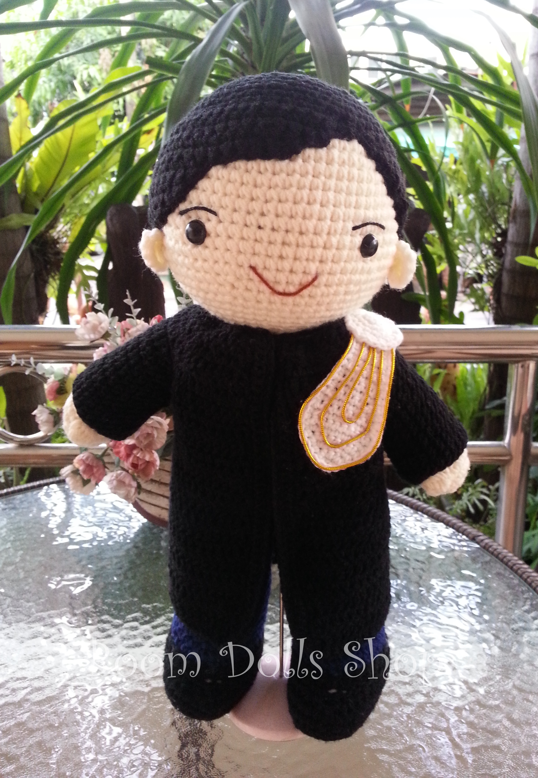 ตุ๊กตาถักหมีเนติบัณฑิต ขนาด 15-16 นิ้ว