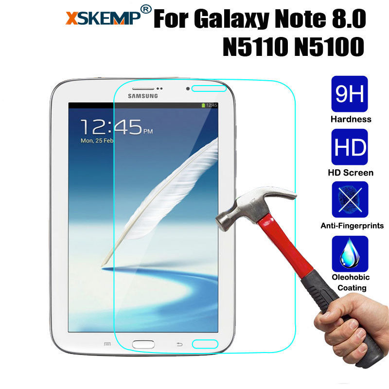 กระจกนิรภัยแบบใส Samsung Galaxy NOTE 8 "N5100