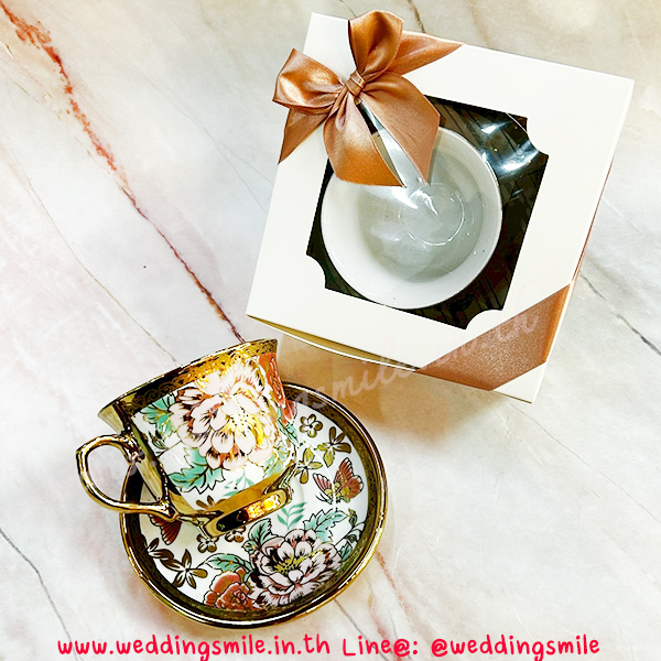 ของชำร่วยงานแต่งงาน, ของที่ระลึกแจกงานแต่ง, แก้วกาแฟสวยๆ , แ้กวกาแฟลายดอกไม้, แจกแก้วกาแฟงานแต่ง, แก้วกาแฟจานรองแก้ว, ของรับไหว้, ของรับไหว้ผู้ใหญ่, ของรับไหว้งานแต่งงาน, ชุดรับไหว้งานแต่ง, ชุดแก้วรับไหว้, แก้วกาแฟลายทอง 