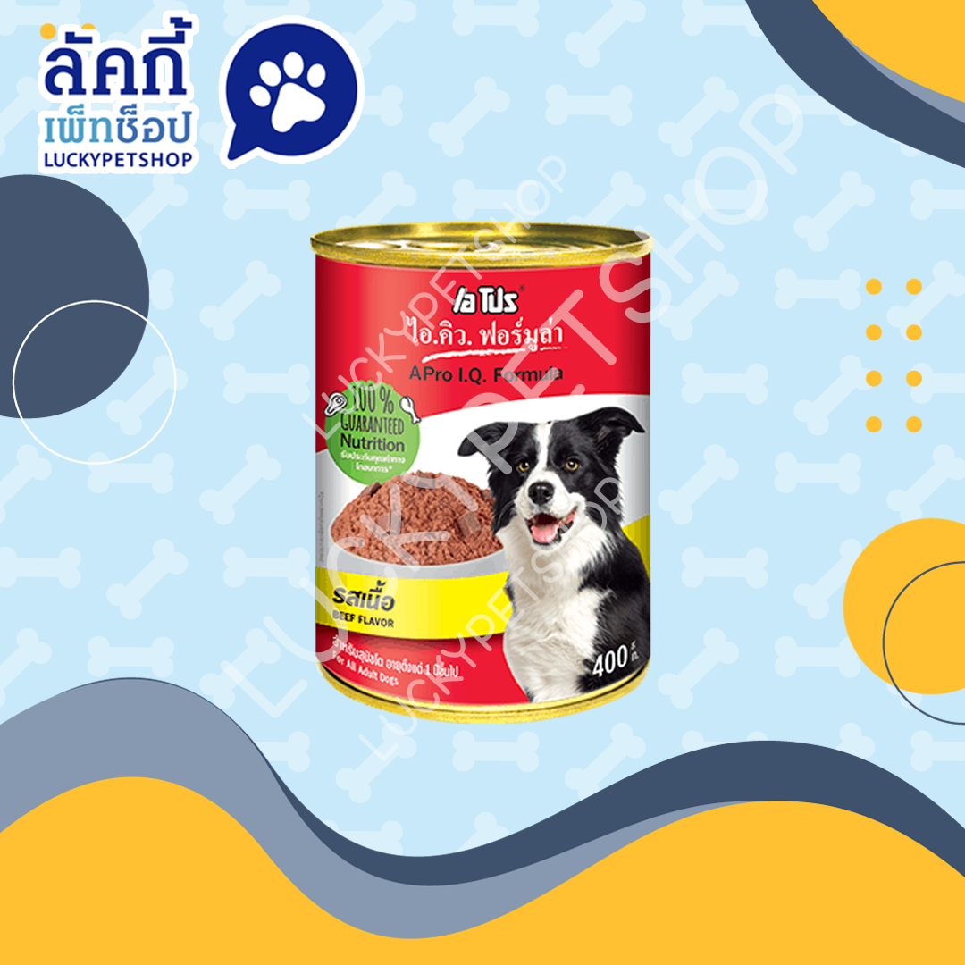 เพาซ์กระป๋อง เอ โปร ไอ.คิว.ฟอร์มูล่า รสเนื้อ 400g.