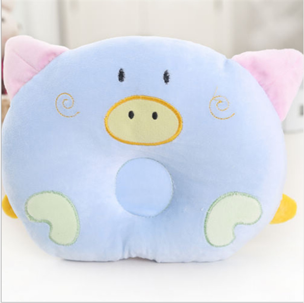 หมอนหลุมเด็กอ่อน หมูน้อยนุ่มนิ่ม ปักผ้าคละสี