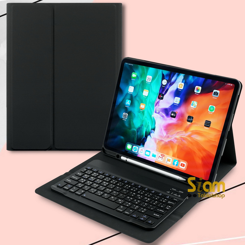 เคสคีย์บอร์ด +ทัชแพด เคส iPad Pro 12.9 2018/2020 Keyboard case [แป้นพิมพ์ไทย]