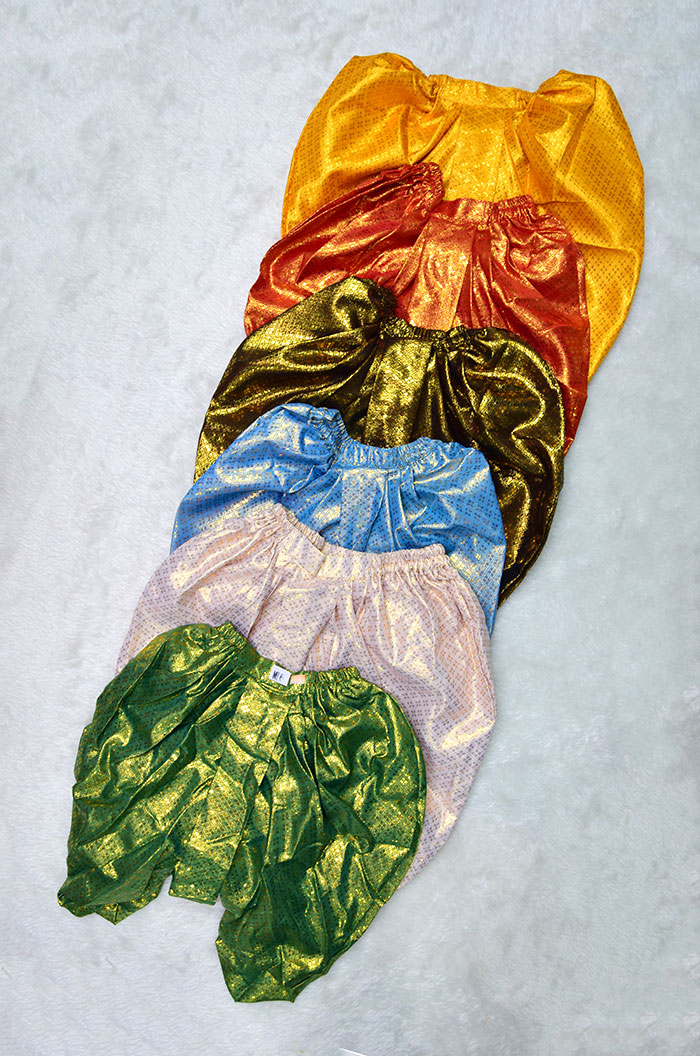 โจงกระเบนเด็ก ผ้ายกดิ้นทองลายสี่เหลี่ยมข้าวหลามตัด