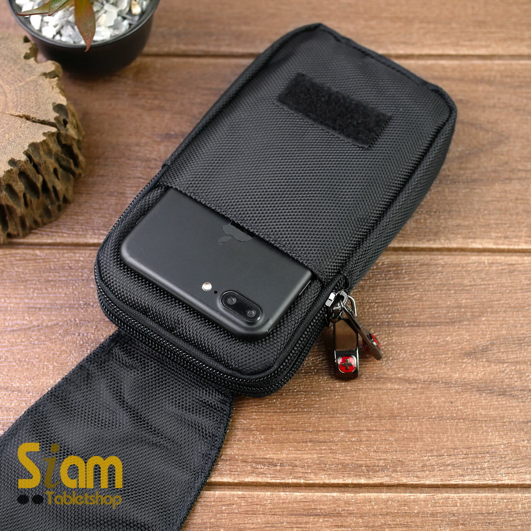 DAKAR กระเป๋าคาดเอวใส่โทรศัพท์ มือถือ 4.7-6.7 นิ้ว ใส่ได้ 2 เครื่อง แนวตั้ง (0626)