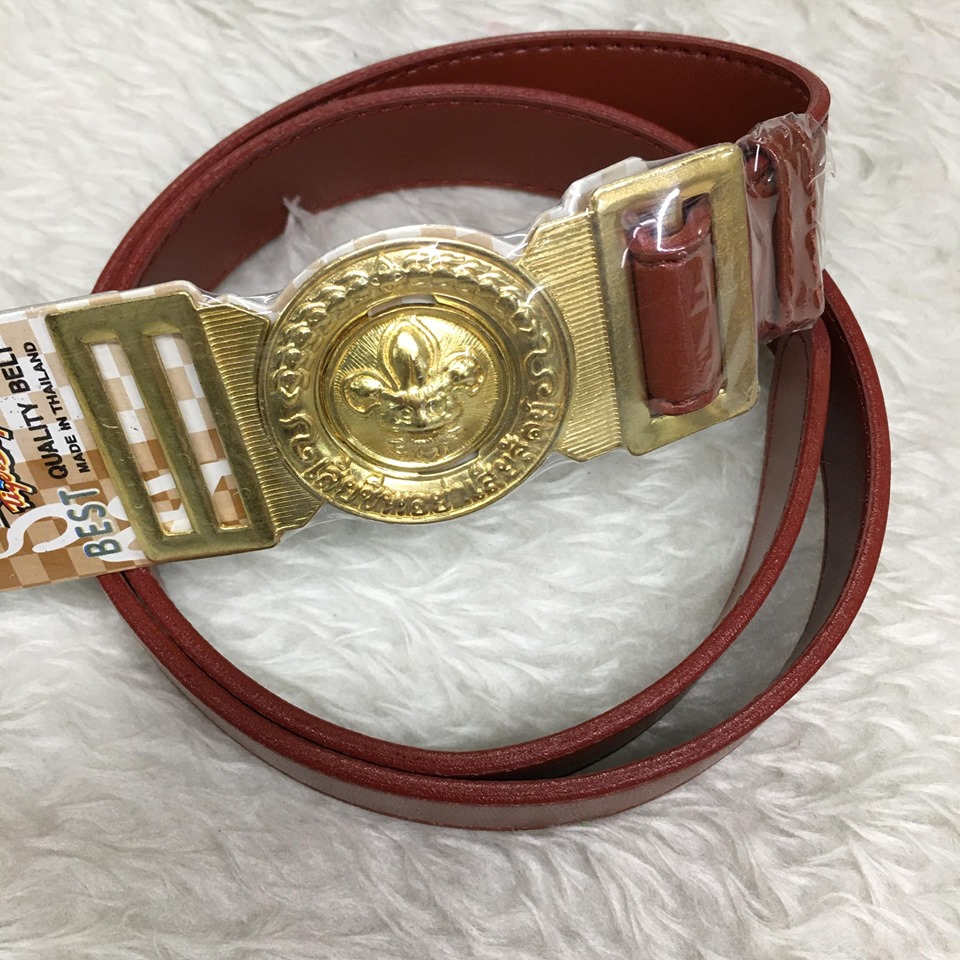 เข็มขัดลูกเสือสามัญรุ่นใหม่ หนัง PVC กว้าง 3.3 เซนติเมตร