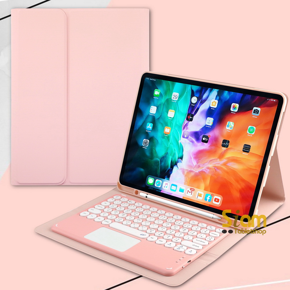 เคสคีย์บอร์ด +ทัชแพด เคส iPad Pro 12.9 2018/2020 Keyboard case [แป้นพิมพ์ไทย]
