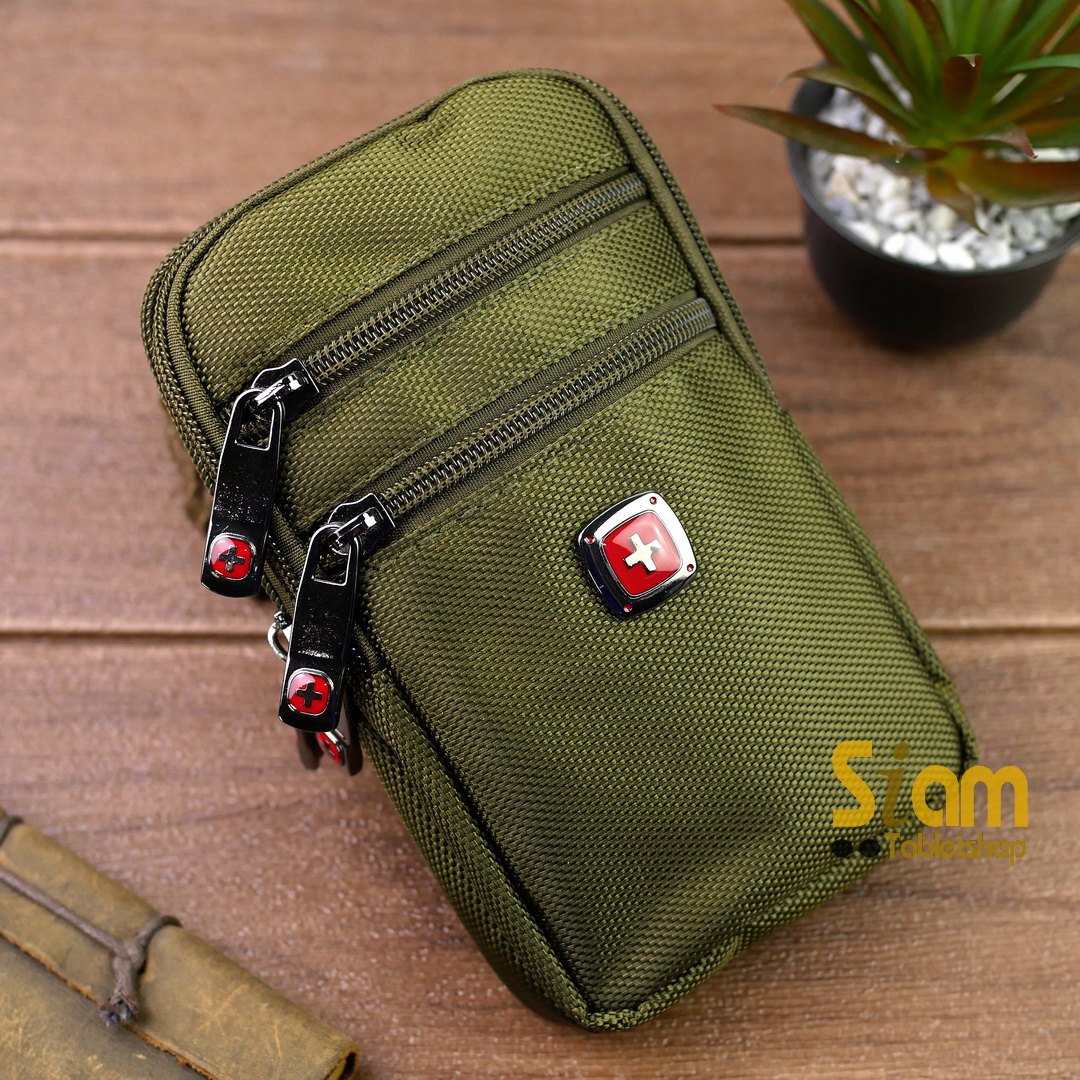 DAKAR กระเป๋าคาดเอวใส่โทรศัพท์ มือถือ 4.7-6.7 นิ้ว ใส่ได้ 2 เครื่อง แนวตั้ง (0667)