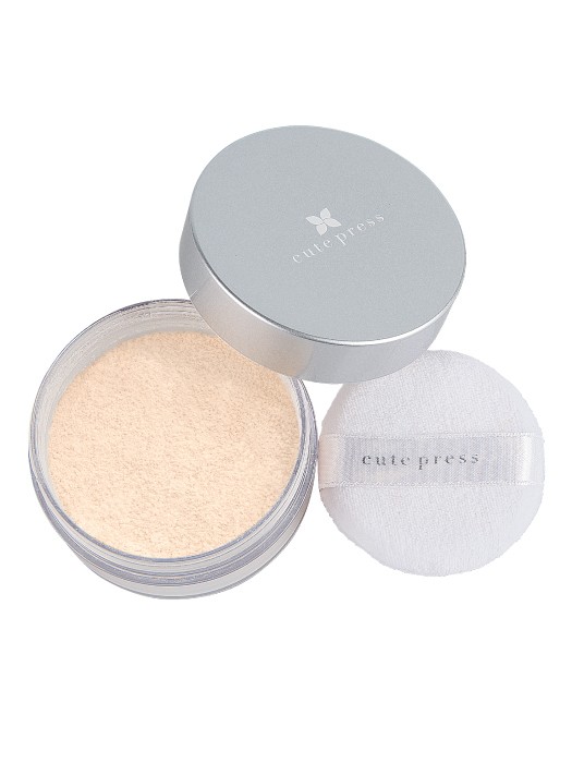 Cute Press Sun Preventive Translucent Loose Powder with Shimmer แป้งโปร่งแสง เนื้อใยไหม ยอดฮิต