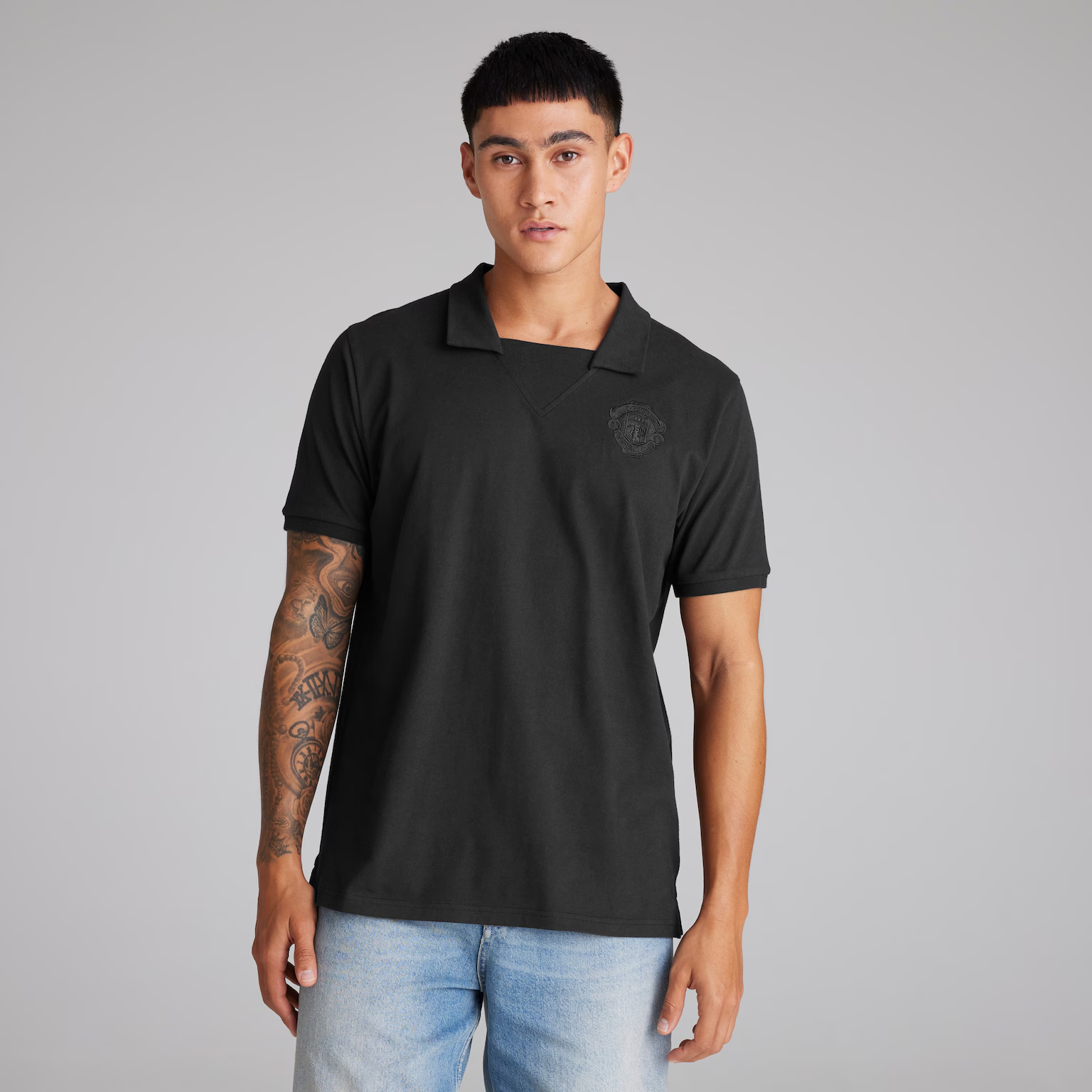 เสื้อย้อนยุคแมนเชสเตอร์ ยูไนเต็ด 1973 Blackout ของแท้