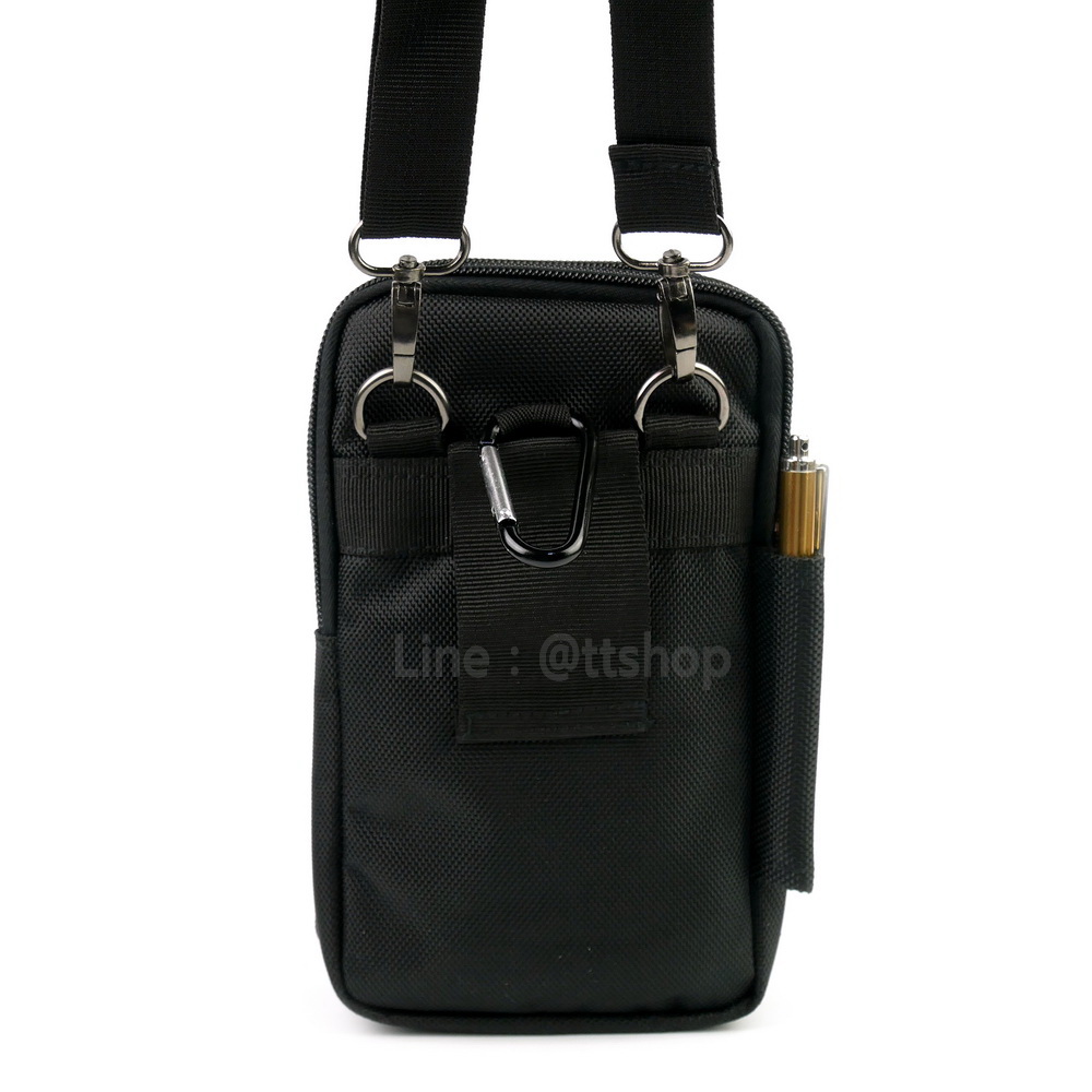 DAKAR กระเป๋าหนังคาดเอว ใบใหญ่ แนวตั้ง ใส่มือถือขนาด 5 - 6.5 นิ้ว (0611)