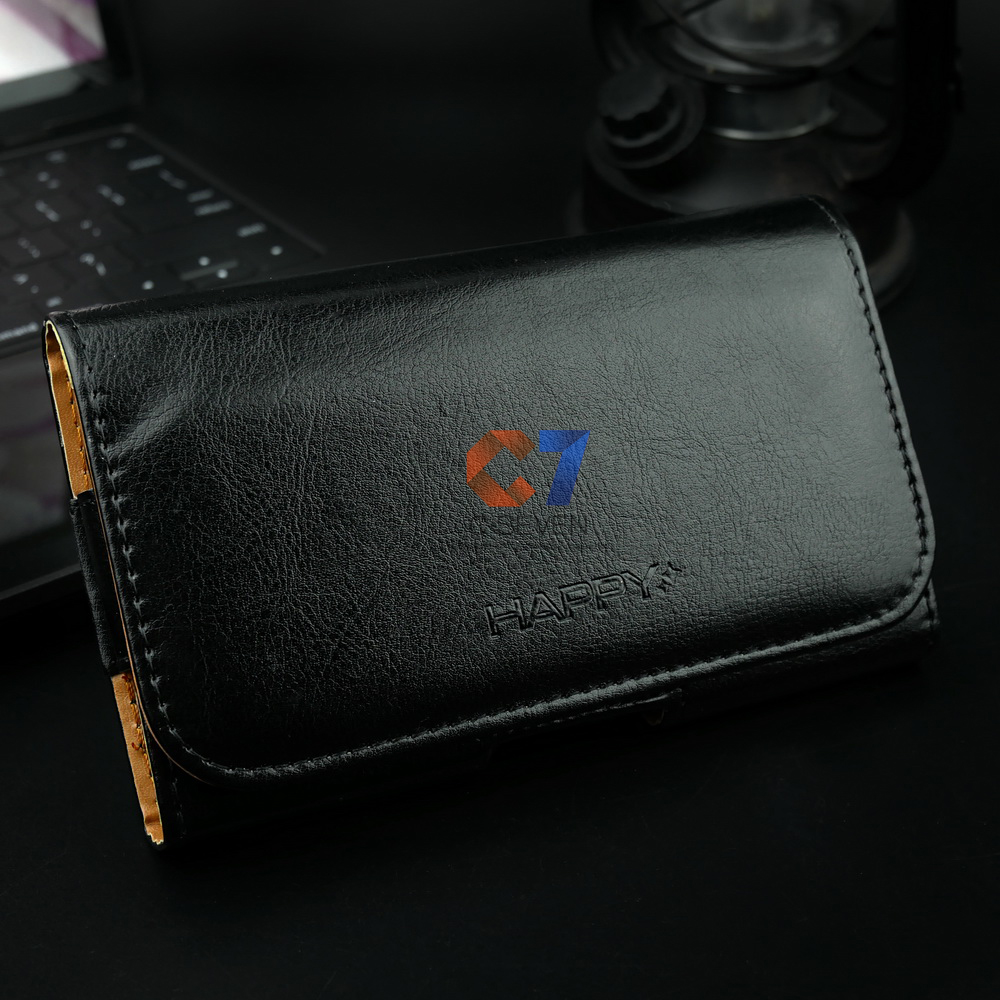 - ซองหนังคาดเอวขนาด แนวนอน สำหรับมือทุกรุ่น