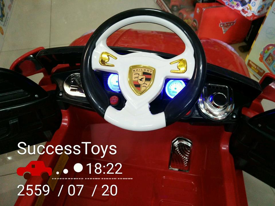 รถแบตเตอรี่เด็กนั่ง ยี่ห้อ PORSCHE 1มอเตอร์แบต6V7 สีแดง