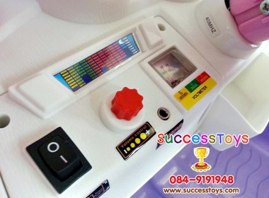 รถแบตเตอรี่เด็กนั่ง รุ่น HD5659 ยี่ห้อ อัลฟ่าโรมิโอ มี 2 สี ชมพูม่วง แดงดำ