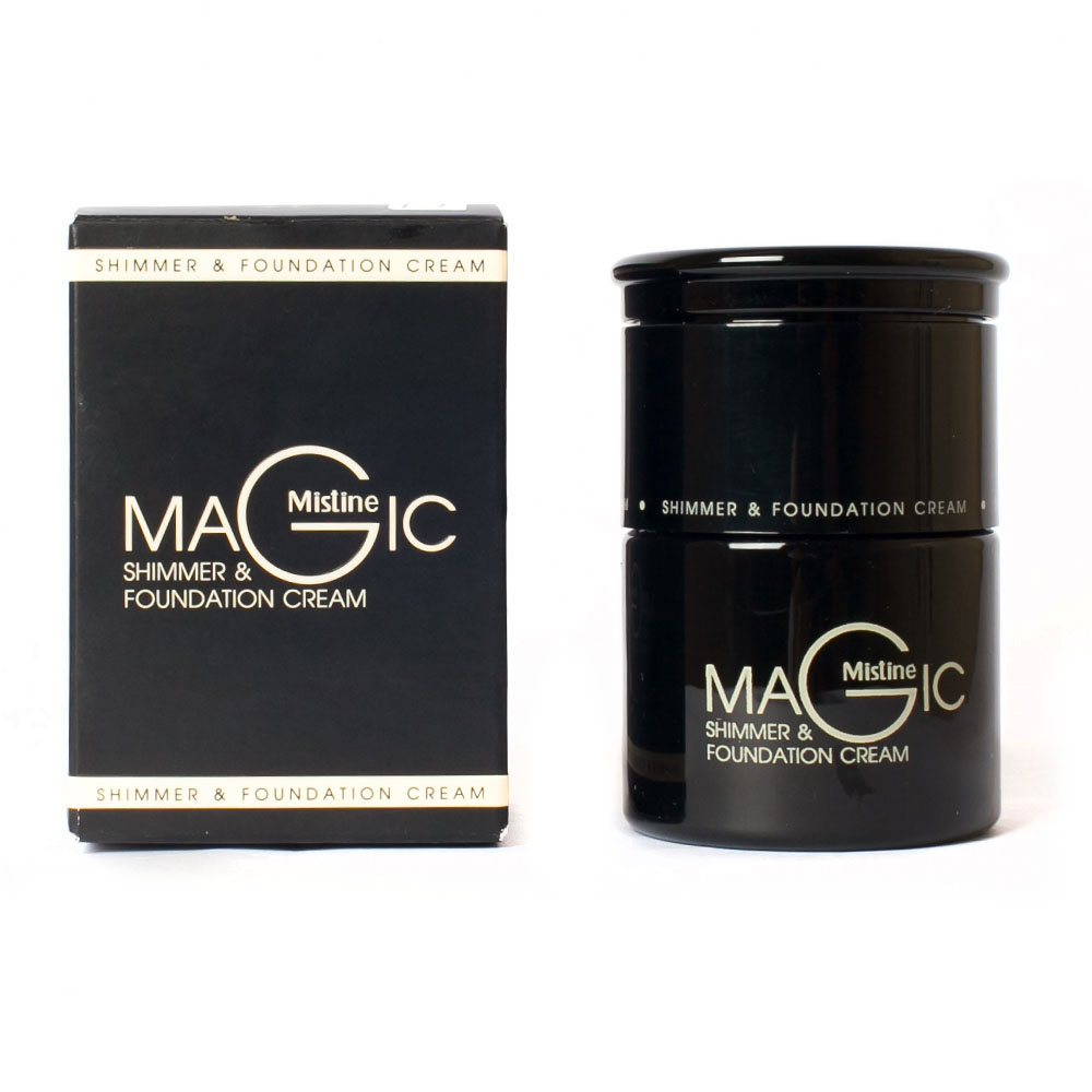 *พร้อมส่ง* Mistine MAGIC SHIMMER & FOUNDATION CREAM มิสทีน เมจิก ชิมเมอร์ รองพื้นเนื้อครีมพร้อมแป้งชิมเมอร์ในกระปุก 2 ชั้น