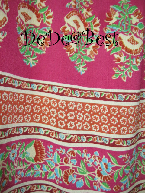 ขายแล้วค่ะ S4:Vintage skirt กระโปรงวินเทจสีชมพูลายสวย❤