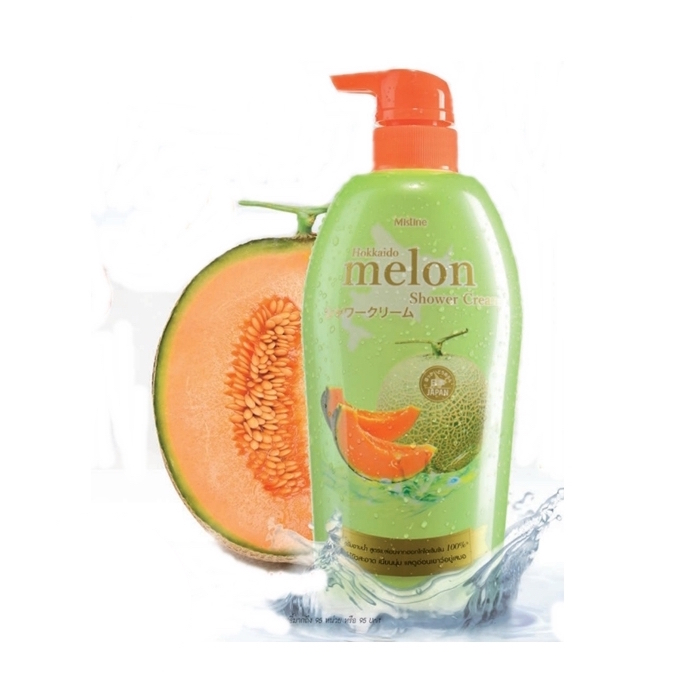 Mistine Hokkaido Melon Shower Cream ครีมอาบน้ำสูตรฮอกไกโดเมลอนเข้มข้น 100% อาบผิวหอม พร้อมบำรุงผิวนุ่มชุ่มชื่น แลดูอ่อนเยาว์