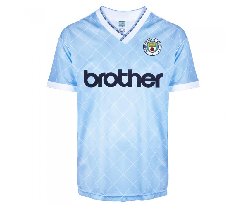 เสื้อเรทโรย้อนยุคแมนเชสเตอร์ ซิตี้ 1988 Retro Football ของแท้