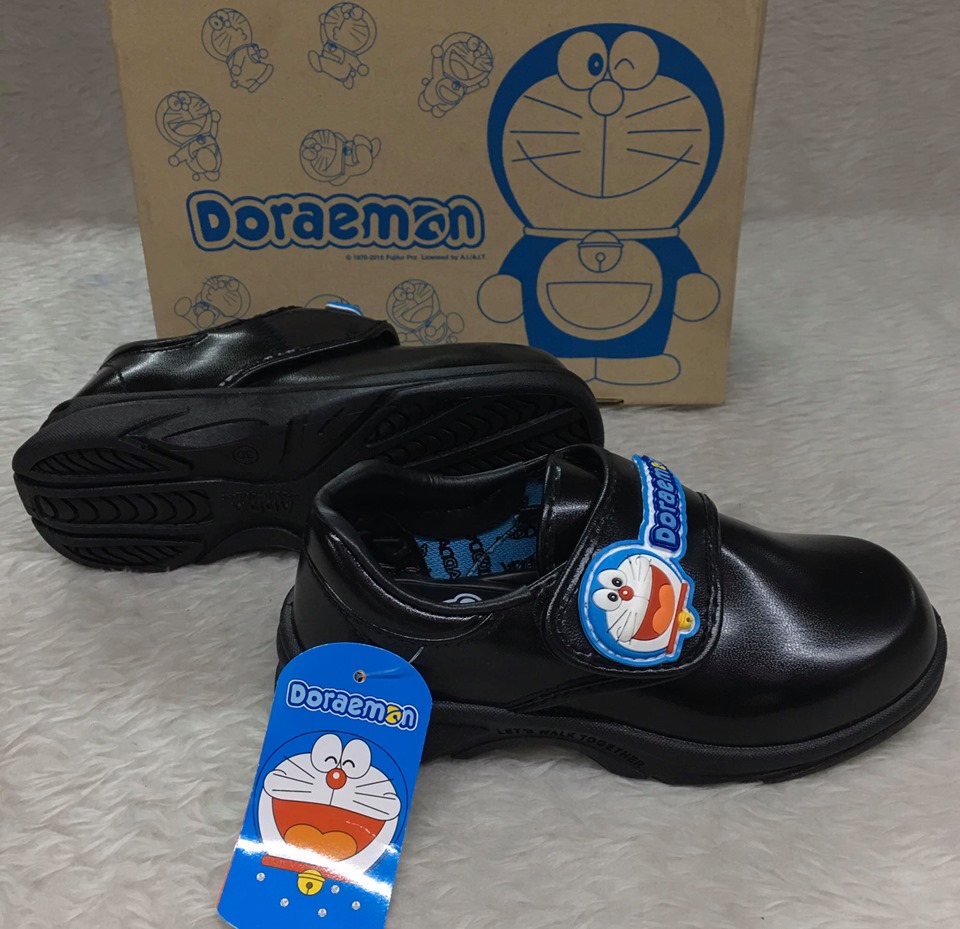 รองเท้านักเรียน ADDA รุ่น Doraemon สีดำ