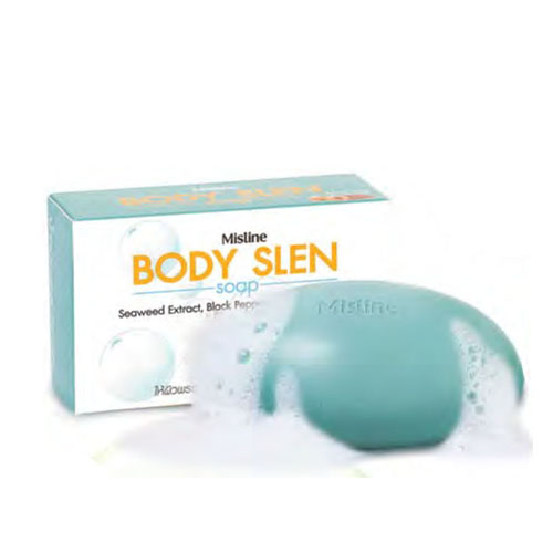 Mistine BODY SLEN Soap สบู่สาหร่าย พริกไทย กระชับสัดส่วน 70g