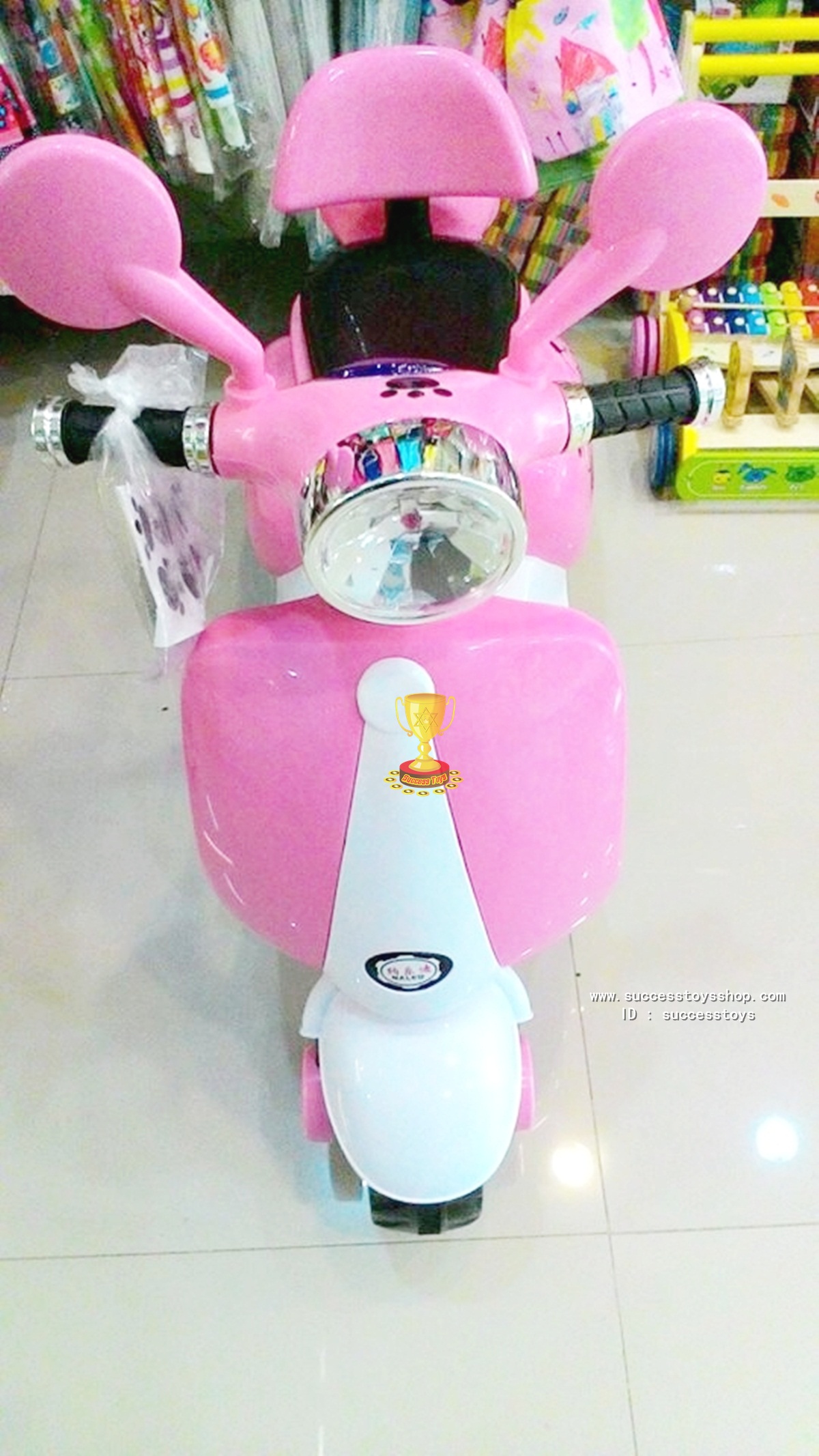 รถมอเตอร์ไซค์สนู๊ปปี้ มี 3 สี : ชมพู ฟ้า ครีม